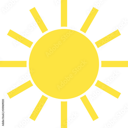 Sun icon. Star logo icon. For summer, nature, sky, summer. Sun silhouette. Illustration