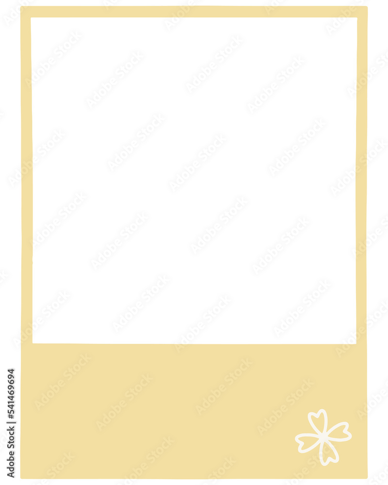Four Leaf Clover Pastel Polaroid Photo Frame Four Leaf Clover Pastel Polaroid Photo Frame