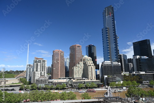 Melbourne city skyline, Victoria Australia 