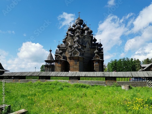 Bogoslovka estate on a summer sunny day near St. Petersburg photo