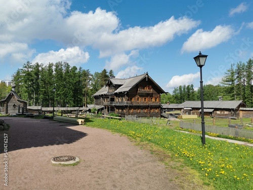 Bogoslovka estate on a summer sunny day near St. Petersburg