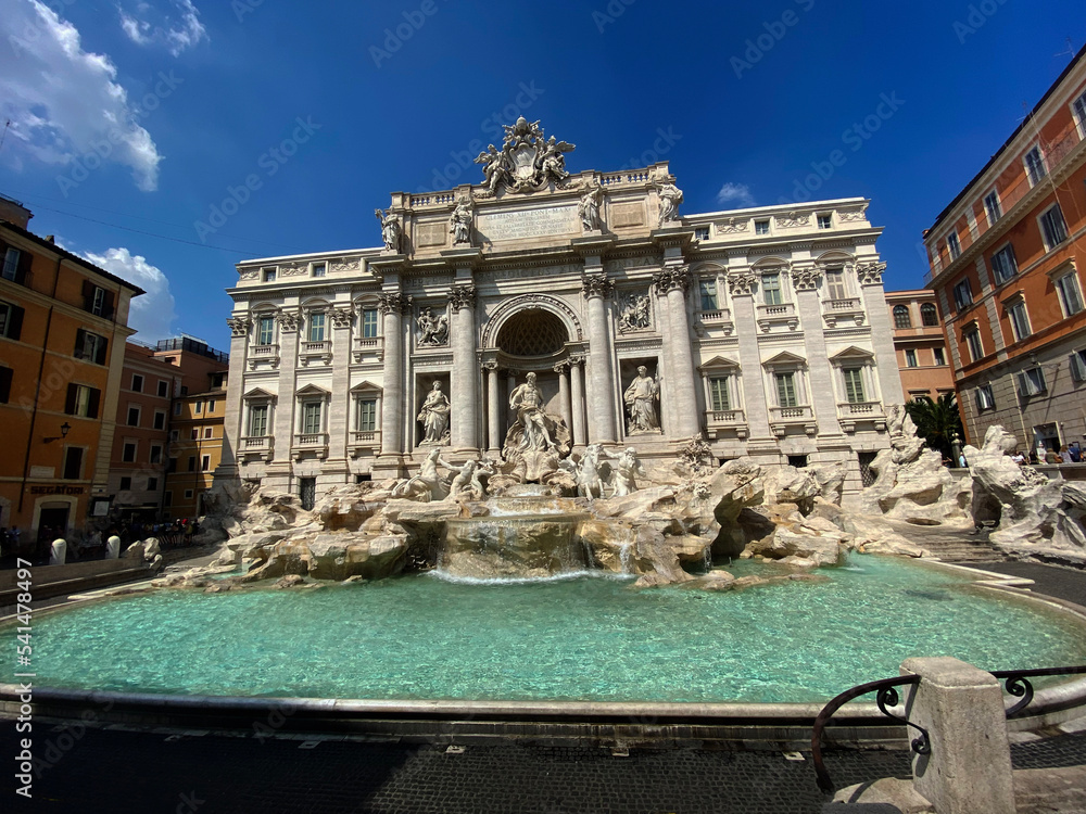 Naklejka premium Italie, la ville de Rome, Fontaine de Trevi
