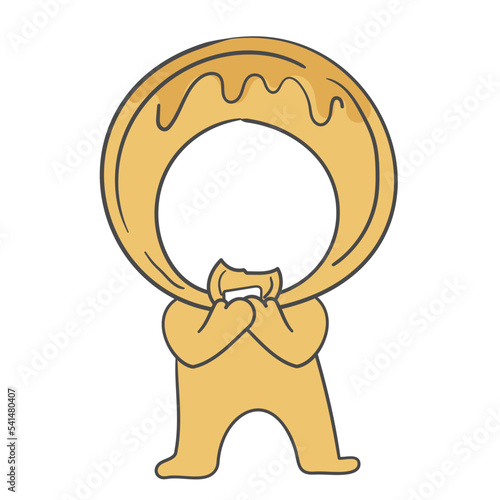 얼굴 합성용 겨울 간식 호떡 의상