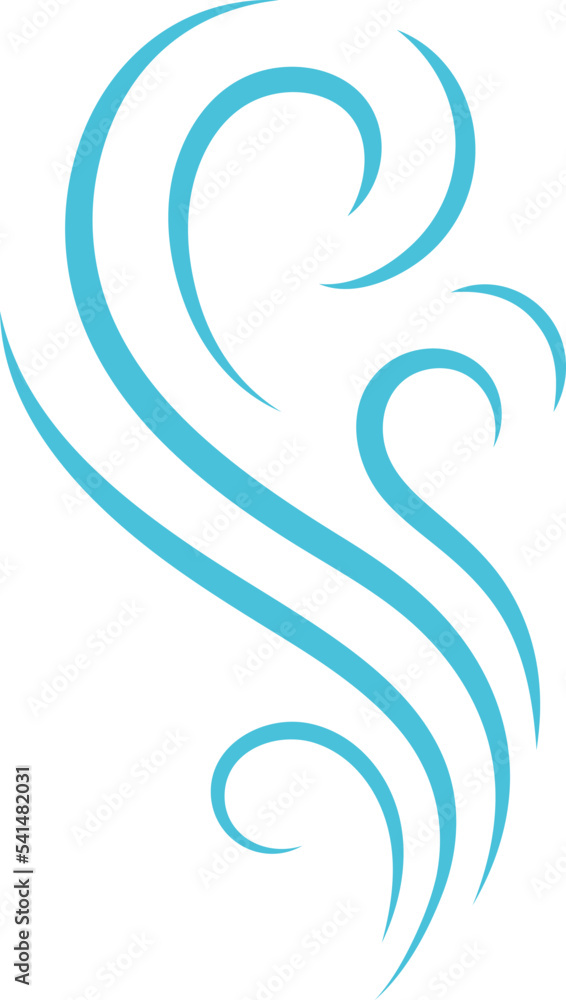 Vapour motion lines. Smoke symbol. Steam icon