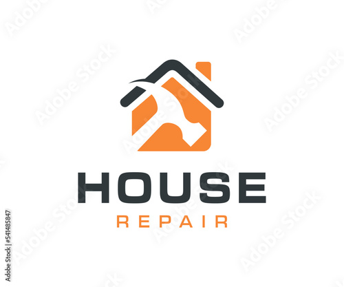 Home repair logo vector template, Construction, House Repair logo