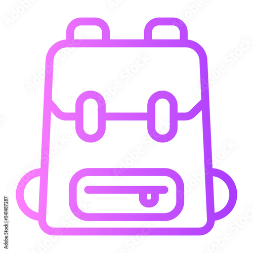 backpack gradient icon