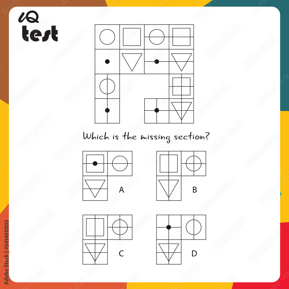Practice Questions Worksheet for Education and IQ Test. task for the ...