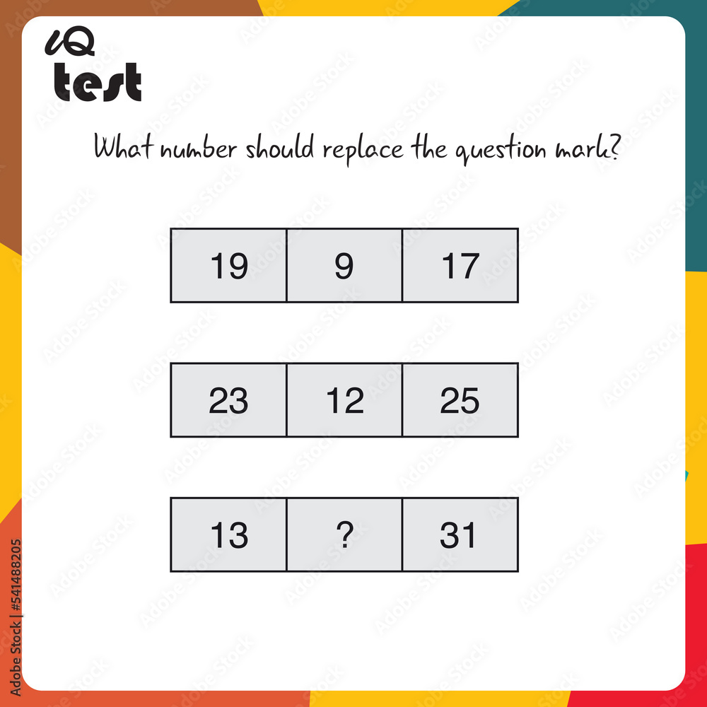 Practice Questions Worksheet for Education and IQ Test. task for the development of logical thinking, vector illustration Practice Questions Worksheet for Education and IQ Test. task for the development of logical thinking, vector illustration