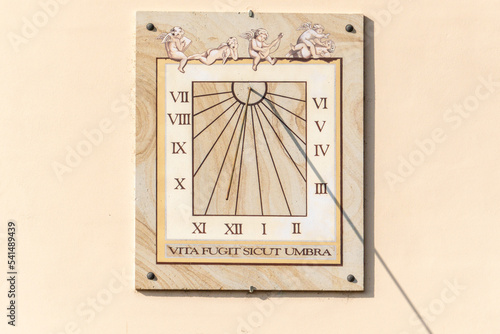 A sundial in Italy photo