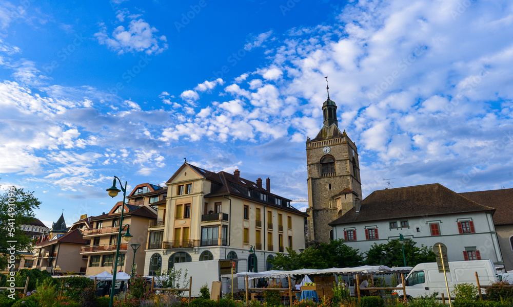 Naklejka premium Altstadt Évian-les-Bains, Frankreich