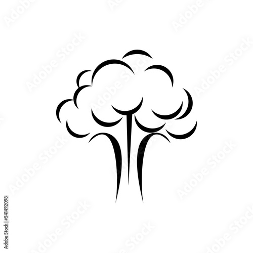 Steam puff design vector icon illustration