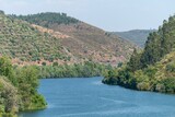 Landscape over the Tagus River in the municipality of Gaviao, Portugal
