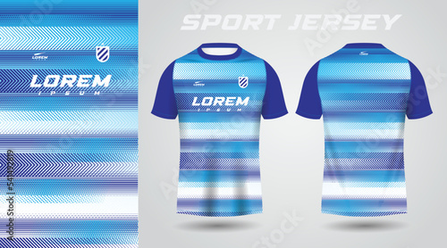 blue shirt sport jersey design