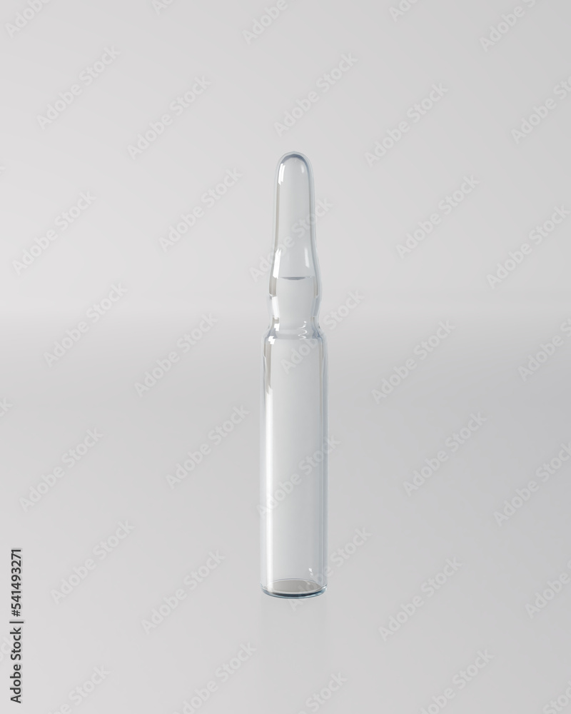 Medical Glass Ampoule, Ampule on white background. Medical Glass Ampoule, Ampule on white background.