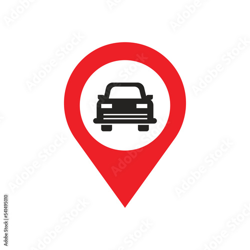 car icon and place point.