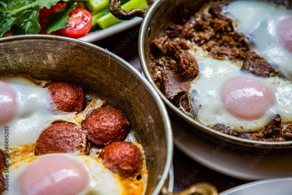Egg with sausage Egg with sausage
