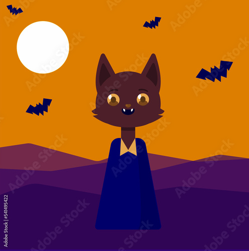 Halloween Kids Monsters EUA  and Brazil Celebration Costumer of Werewolf Bat 31 October Horror Cute Chibi Dark colours Scary trick or treating folklore Friendly Spooky Wolf Dog Costumer Animal Furry 