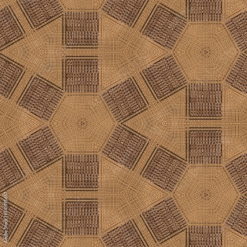 Slika na platnu Vintage fashion background with jute sack pattern