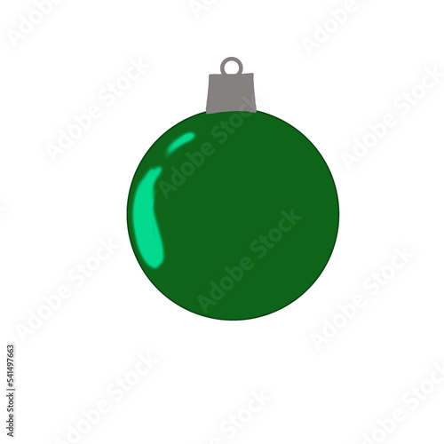 green christmas ball