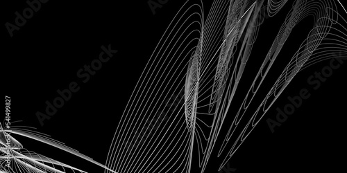 Modern black background with white lines design
