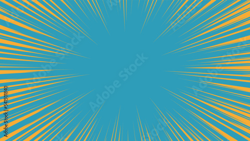 Colorful concentration line illustration material