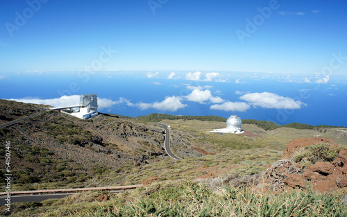 Astrophysical observatory on the island of La Palma.Canary Islands.