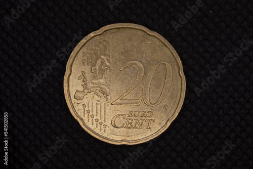 Moneda de 20 céntimos de euro photo