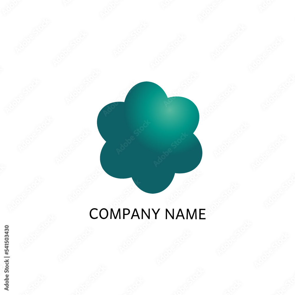 Logo flowers gradient simple Logo flowers gradient simple