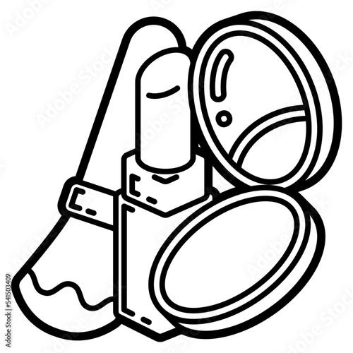 makeup line icon