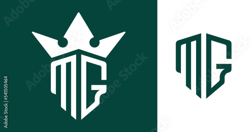 Creative Initial Letters MG Logo Designs.