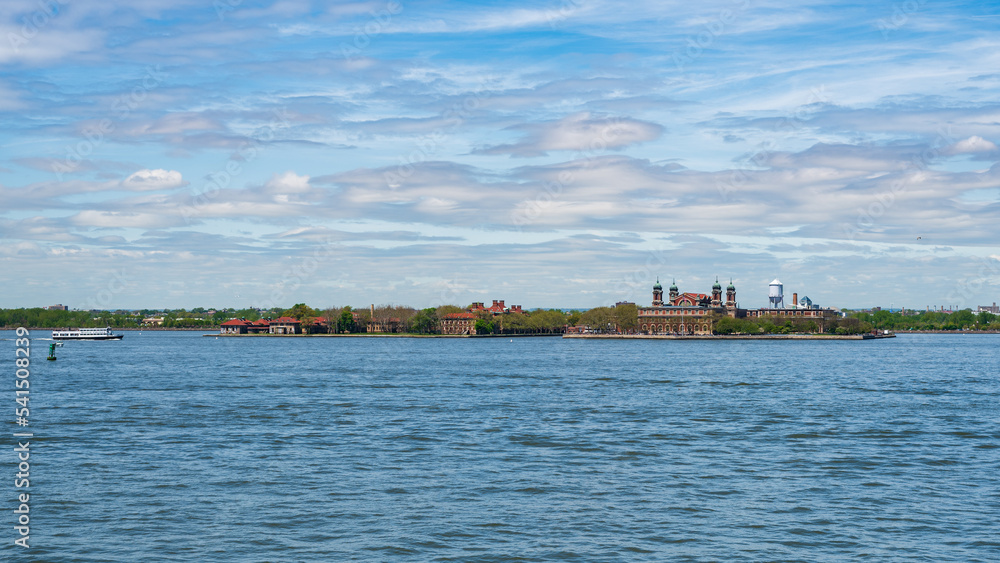 Ellis Island in New York Harbor
