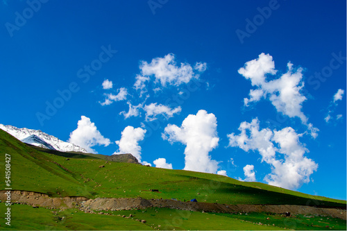 Photography landscape view of Himalayan mountain located in jammu kashmir india at its top p