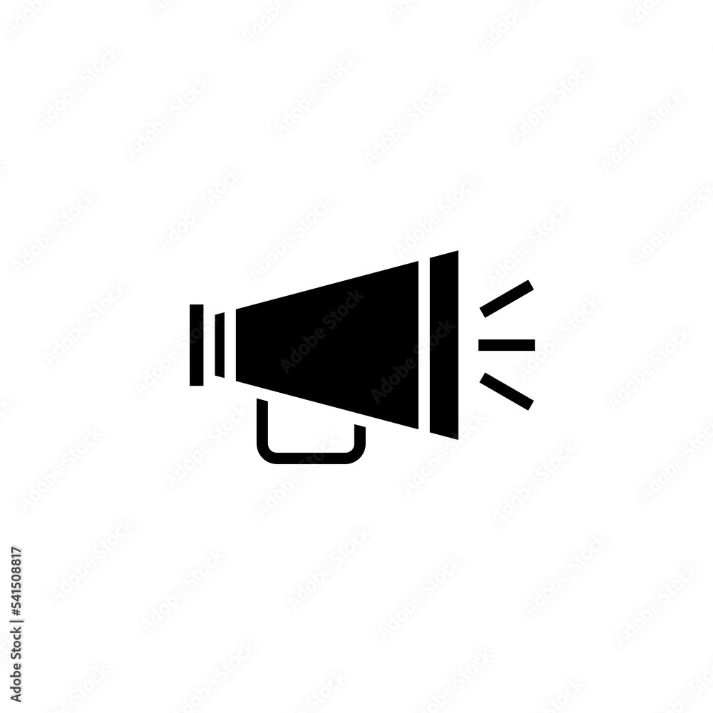 Megaphone icon. Megaphone symbol. Megaphone sign Stock Illustration
