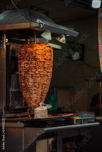 Traditional Mexican food. Tacos of pastor	