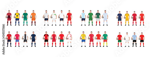world football championship all teams with their team kit