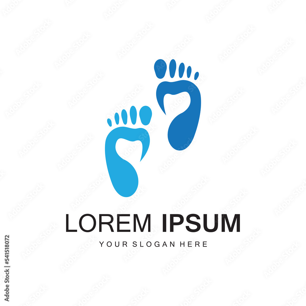 foot Logo Template vector icon foot Logo Template vector icon