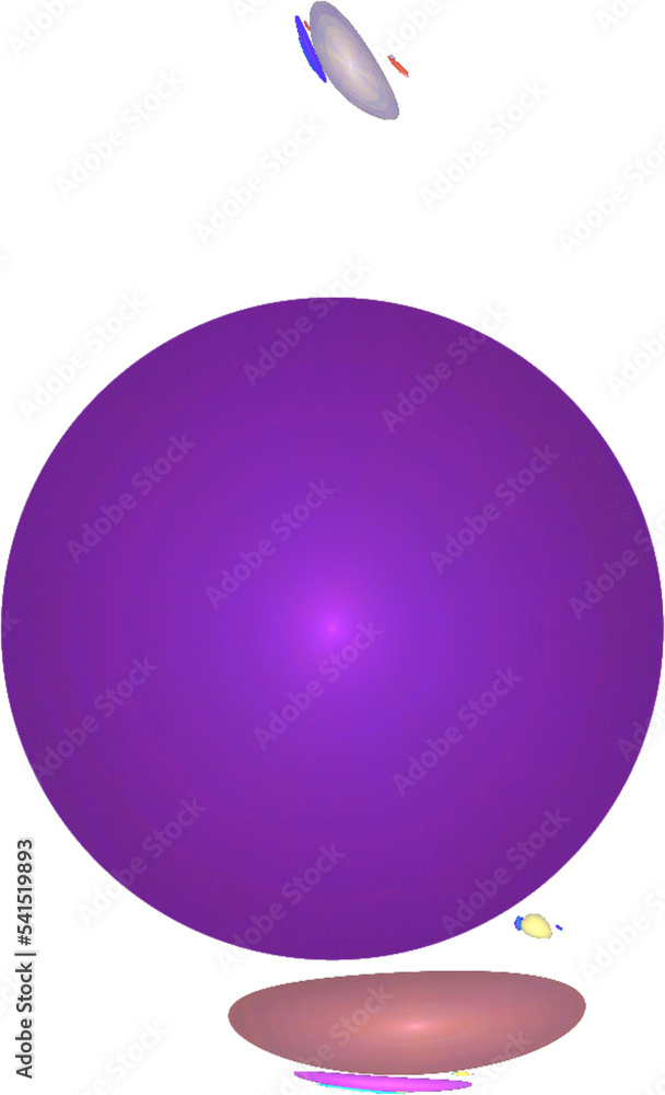 Obraz premium abstract pattern of round elements in purple tones, isolated element, decor, logo