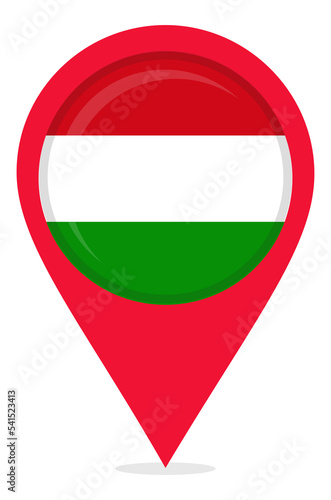 Map pin icons of Hungary's national flags Free Download Map pin icons of Hungary's national flags - GFXLoad