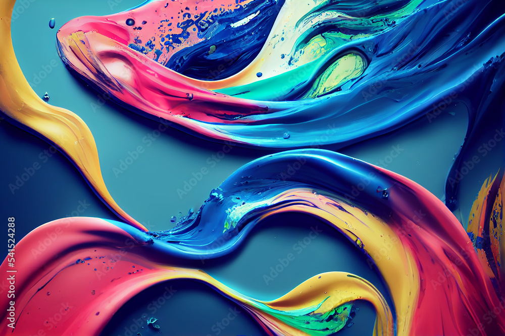 Liquid Acrylic Paint Background Fluid Painting Abstract Texture Stock Photo  - Download Image Now - iStock