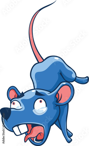 The Mouse is Scared when Falling from a Height