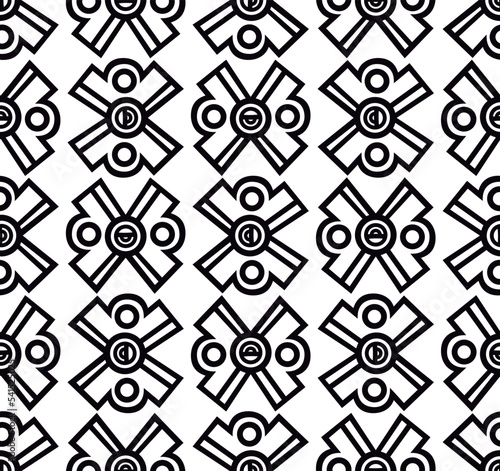 Ollin-Movimiento B - Patrón Prehispánico Mexica