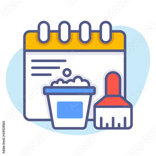 cleaning schedule Modern concepts design, Premium quality vector illustration concept. Vector symbol.