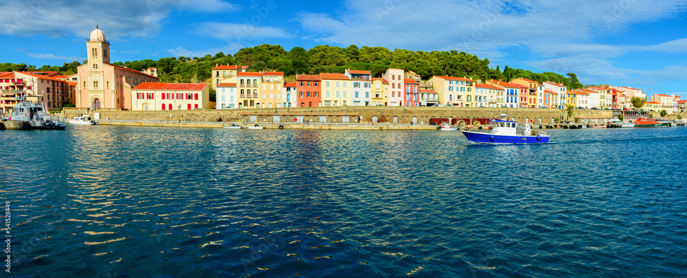 The beautiful seaside town of Port Vendres, in the South of France near the Spanish border.