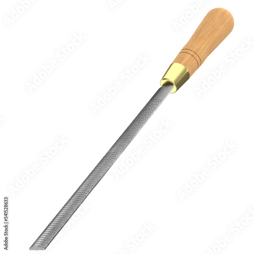 Fotografie 3d rendering illustration of an half round rasp