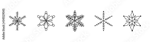 drawing, holiday, sketch, season, drawn, snowflake, winter, vector, design element, decorative, doodle, hand, set, new, celebration, year, contour, xmas, card, design, retro, collection, decor, icon, 