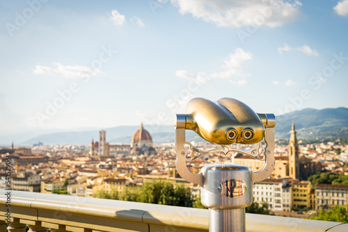 Skyline Florence from Michelangelo Piazzale square, Italy. © alzamu79
