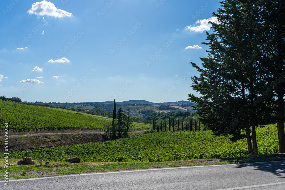 Tuscany landscape, region in central Italy.