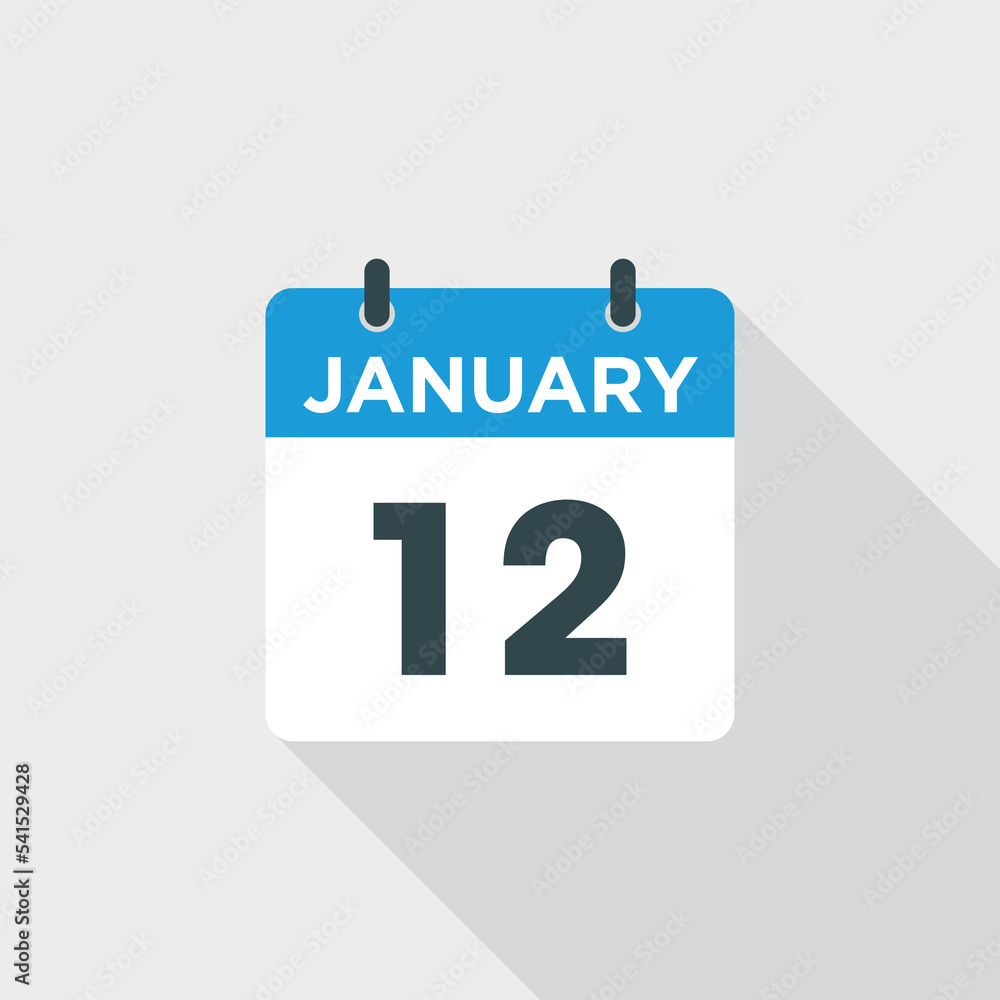 Calendar January Icon Vector Template Calendar January Icon Vector Template