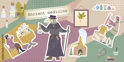 Ancient Medicine Flat Collage