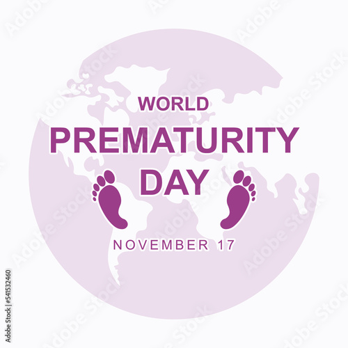 World prematurity day background.
